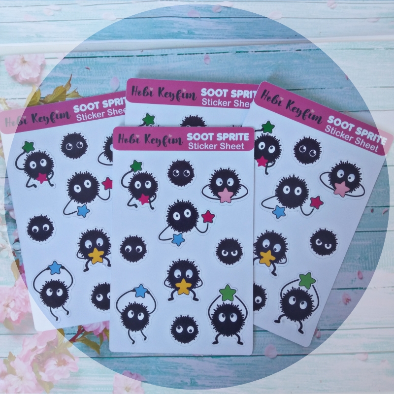 Soot Sprite Sticker Sheet